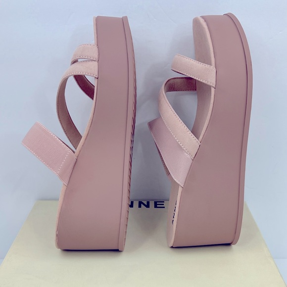ANNE KLEIN,AKVAI PINK SLIP-ONS PLATFORM ELASTIC TOP W/SUPER CUSHION SOLE,SIZE9.5 - Picture 7 of 16